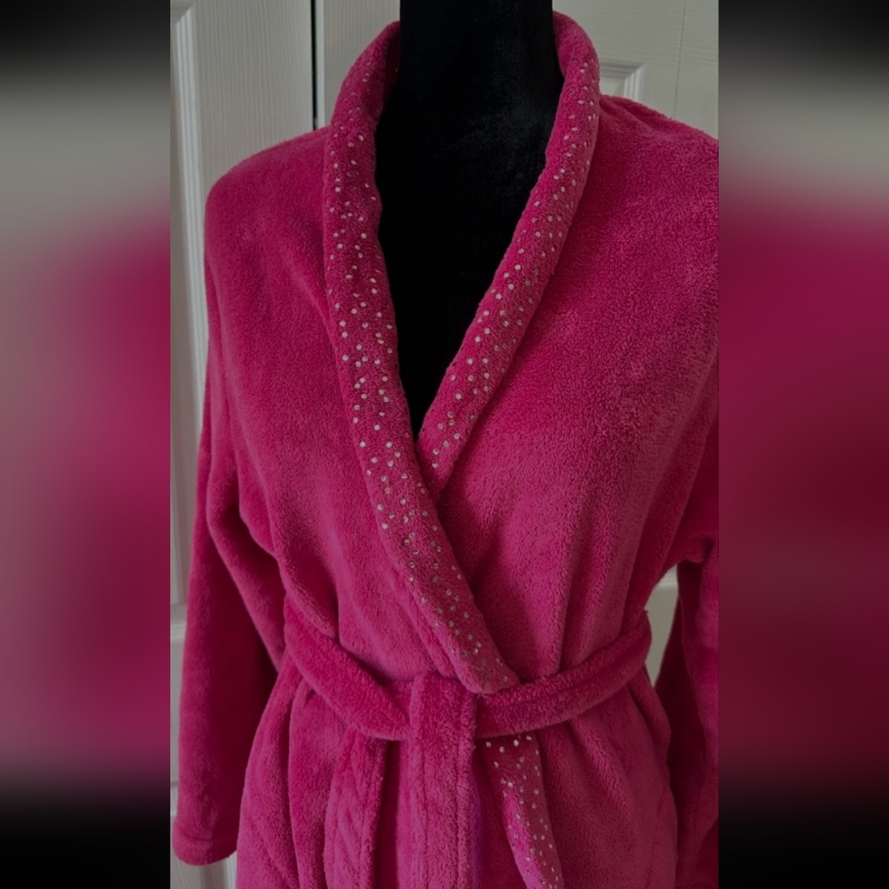 Hot Pink Sequin Robe - Picture 2 of 4